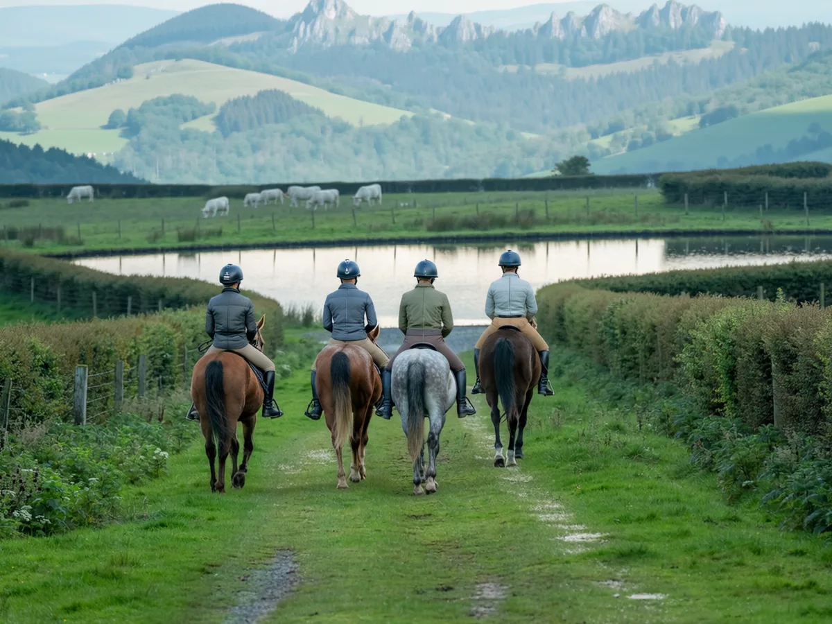 Balade à cheval dans le Rhône, autour de Bully